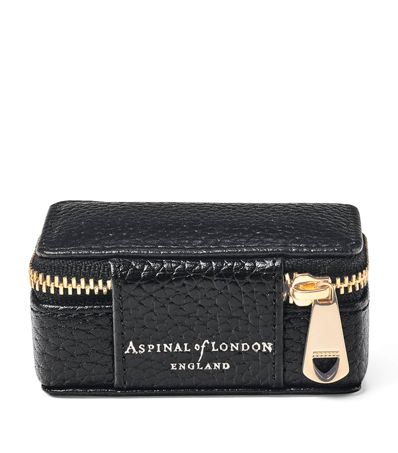 Aspinal of London small leather travel jewellery box - British product