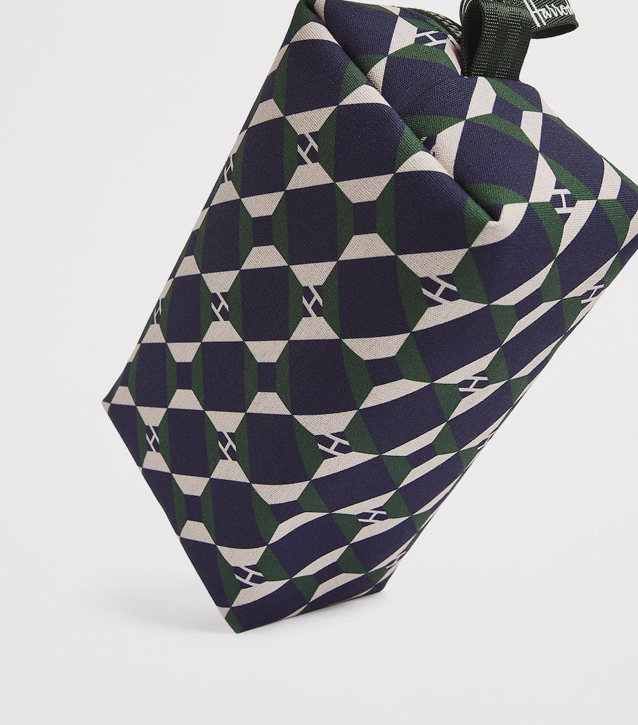 Harrods cotton geometric cosmetic bag, UK version