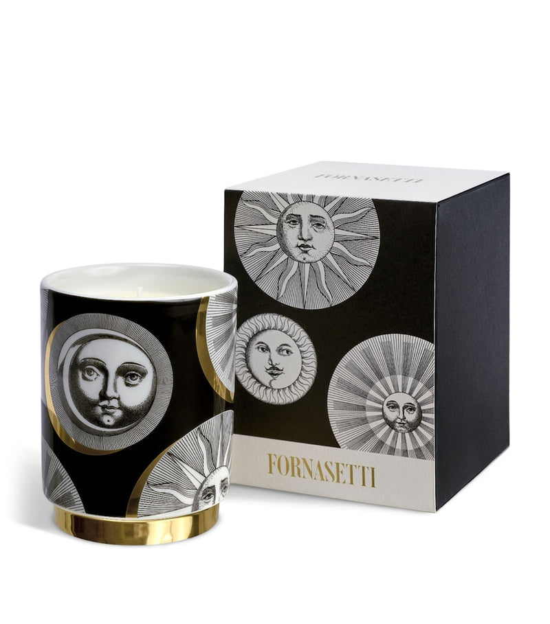 Fornasetti Soli e Lune scented candle with gold detailing, 235g - British product