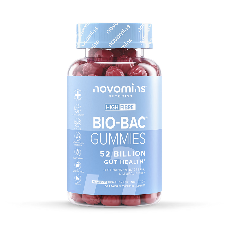 Novomins Bio-Bac peach gummies 60 pieces, imported from the UK