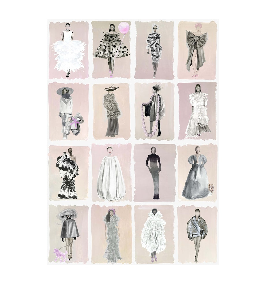 Cole & Son Harrods Couture Carousel wallpaper Blush Pearl, UK version