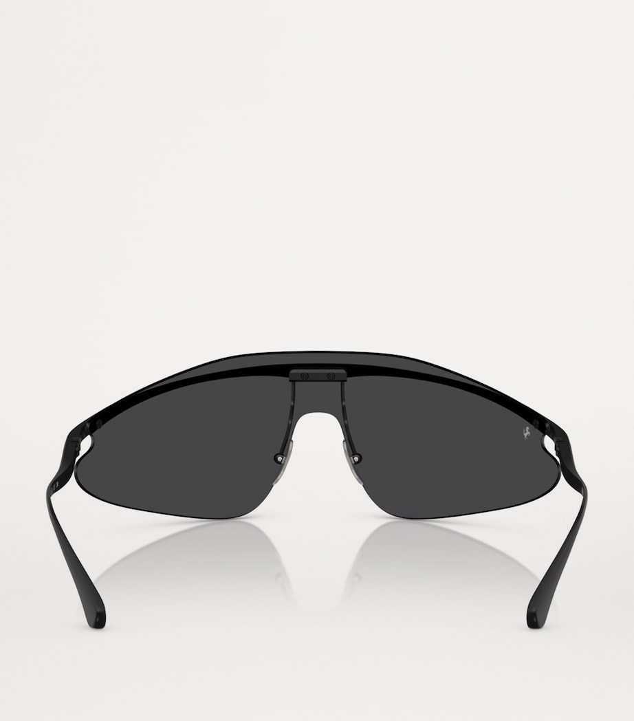 Ferrari irregular metal sunglasses with UV protection, imported from the UK