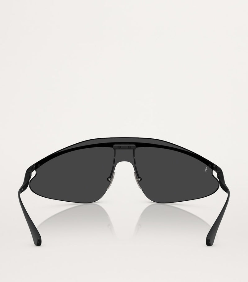 Ferrari irregular metal sunglasses with UV protection, imported from the UK