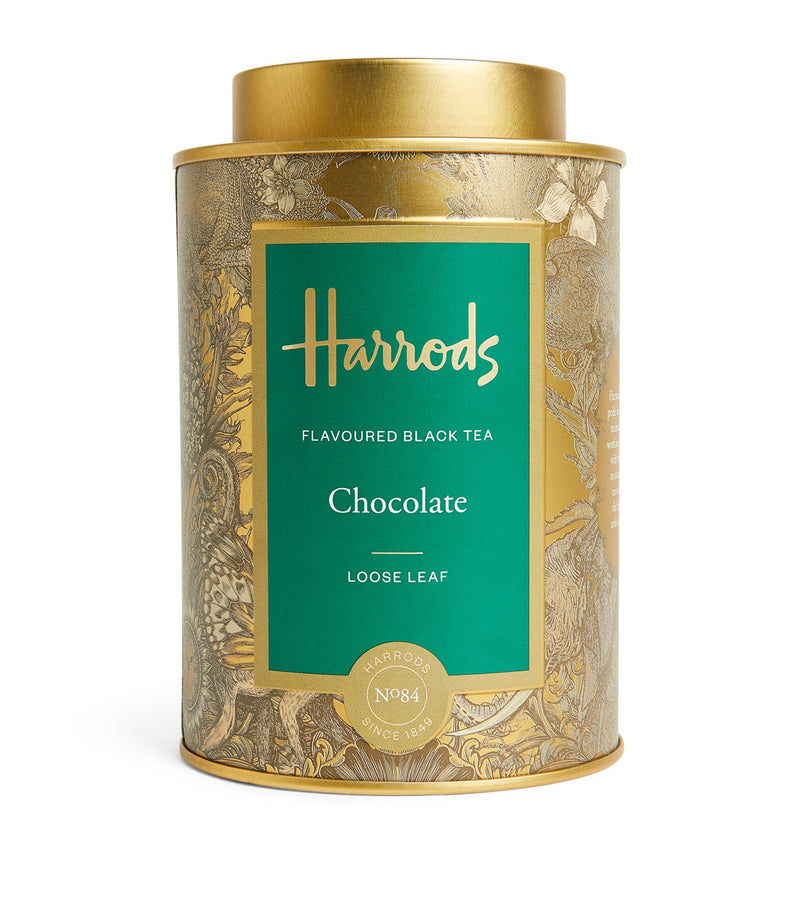 Harrods chocolate flavoured black loose leaf tea 125g, UK version