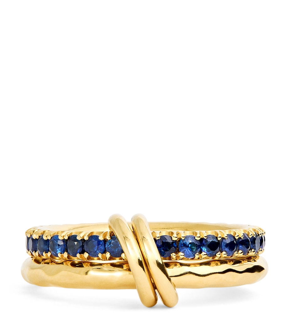 Spinelli Kilcollin yellow gold sapphire Vetra Vulcan ring (British brand)