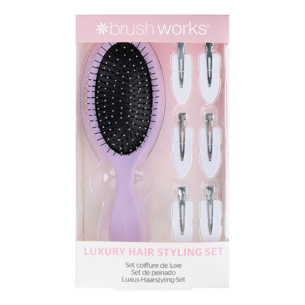 Brushworks Luxury Purple Hair Styling Set GOODS Superdrug   