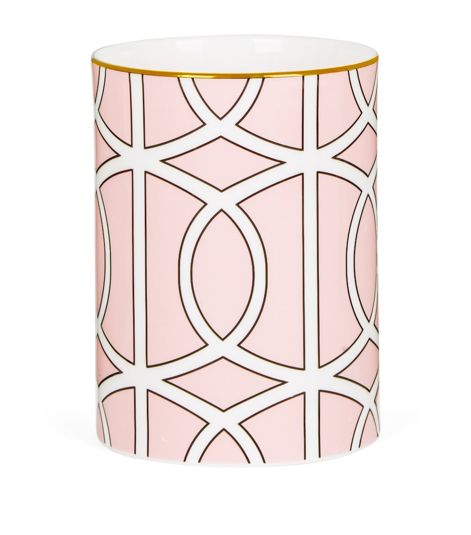 O.W. London small bone china Loop vase 11.5cm - British product