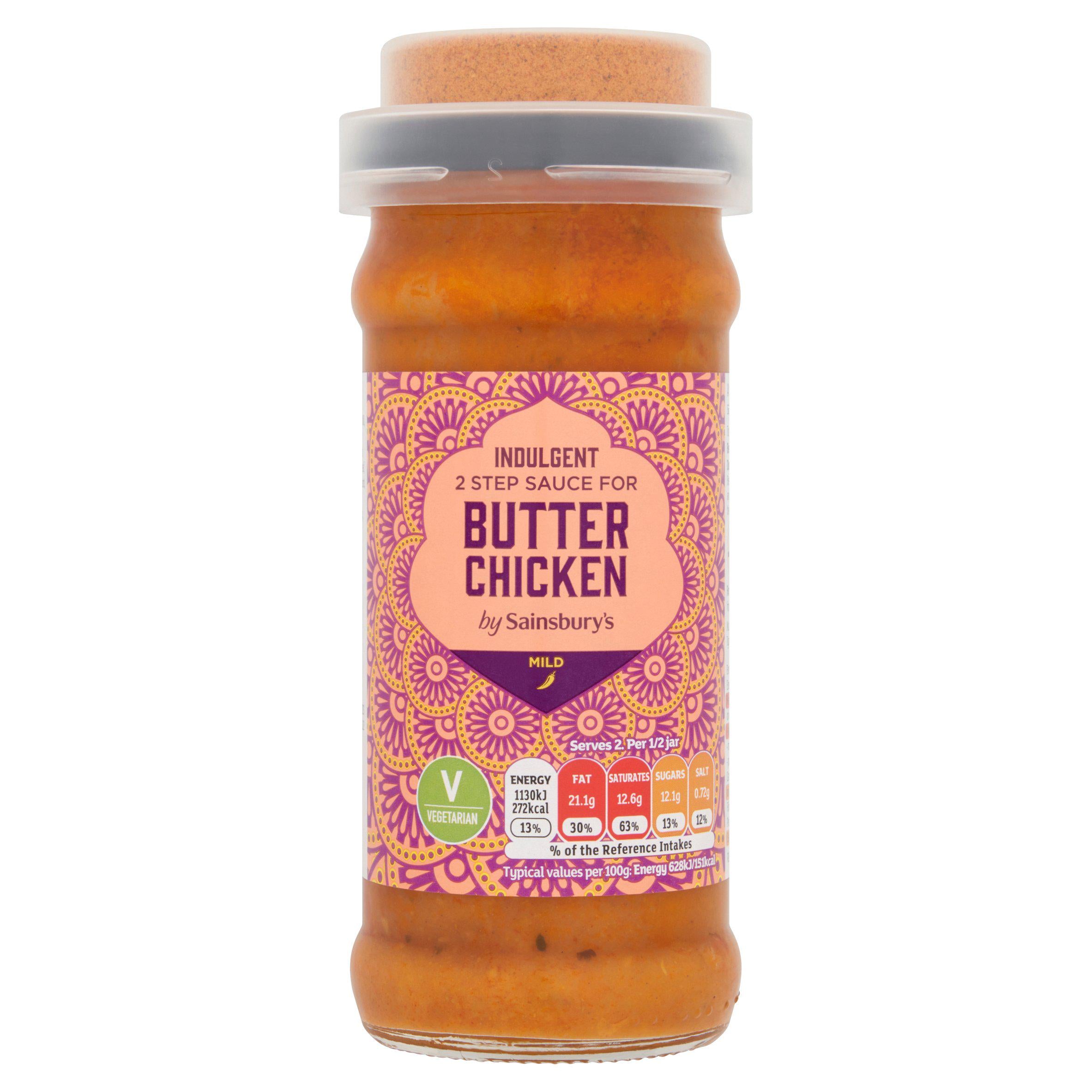 Sainsbury's Butter Chicken Sauce - 360g | Authentic Indian Flavor ...