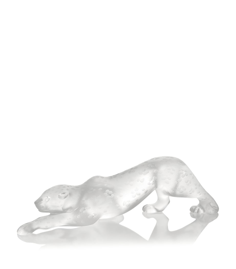 Lalique Crystal Zeila Panther Sculpture Large 11cm, UK version