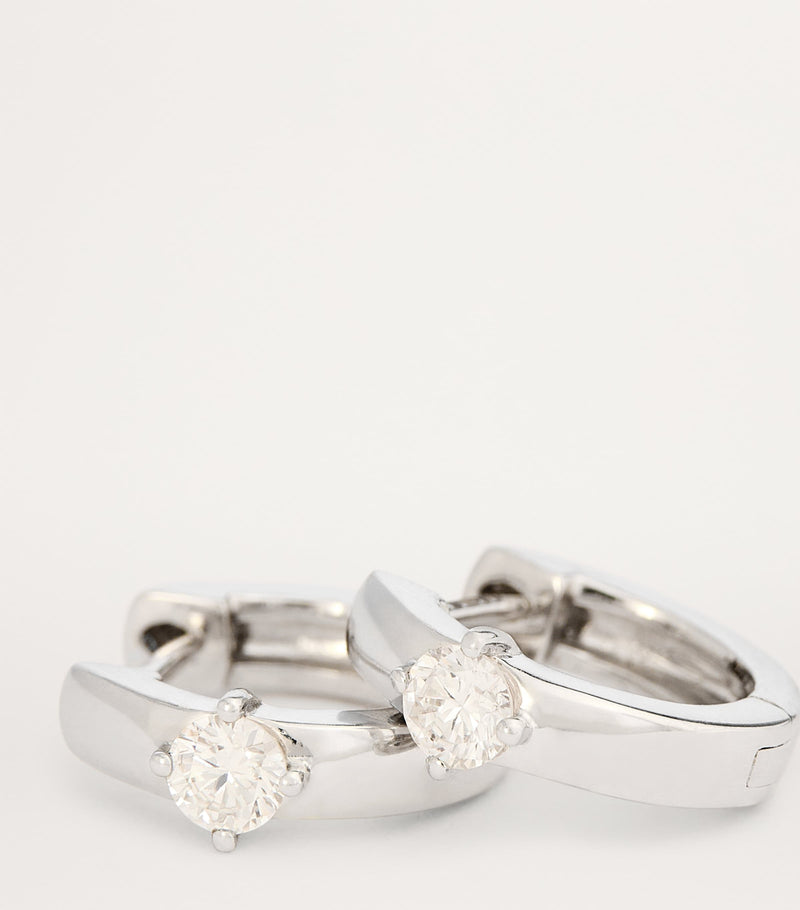 Anita Ko white gold diamond huggie earrings - British product