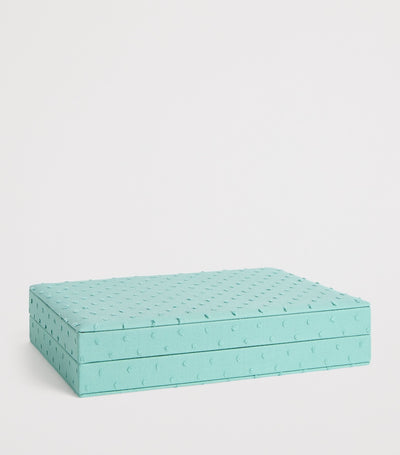 Harrods Økologisk Bomull Smykkeboks med Magnetisk Lukkning og Rom - Ca. 4.5cm x 21cm x 15cm - Kjøp online hos McGrocer