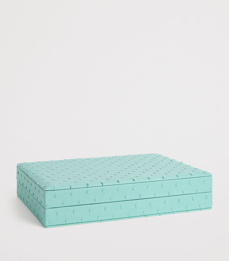 Sophie Bille Brahe organic cotton jewellery box with magnetic fastening, approx. 4.5cm x 21cm x 15cm (British brand)