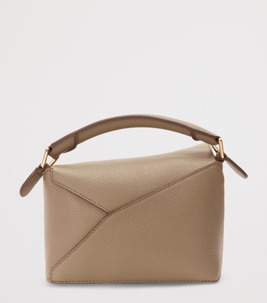 LOEWE Mini Leather Puzzle Edge top-handle bag, imported from the UK