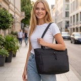 Livingandhome nylon tote bag with laptop compartment (British brand)