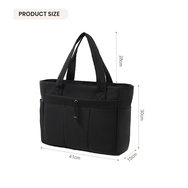 Livingandhome nylon tote bag with laptop compartment (British brand)