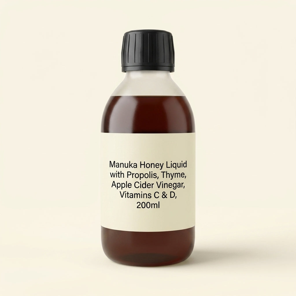 Holland & Barrett manuka honey tonic with propolis and vitamin C 200ml - British product