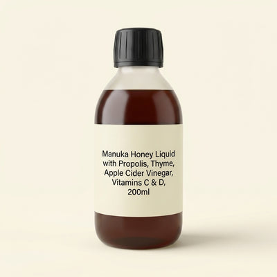 Holland & Barrett Holland & Barrett Manuka Honey Tonic with Propolis, Thyme, Apple Cider Vinegar & Vitamin C 200ml- Buy online at McGrocer