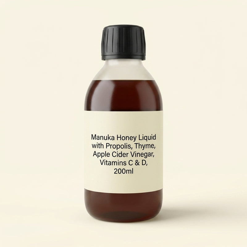 Holland & Barrett manuka honey tonic with propolis and vitamin C 200ml - British product