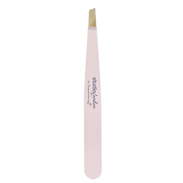 Studio London Slant Tip Tweezers stainless steel (British brand)
