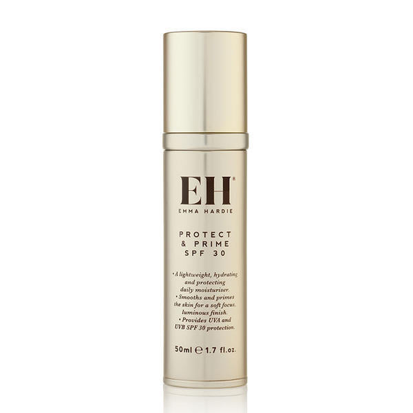 Emma Hardie Protect & Prime SPF 30 moisturiser 50ml, imported from the UK