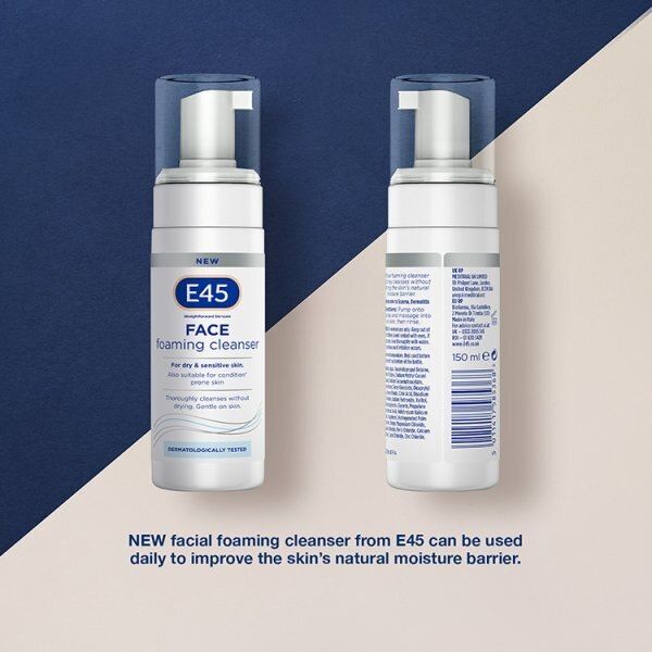 E45 Face Foaming Cleanser For Dry & Sensitive Skin 150ml GOODS Superdrug   