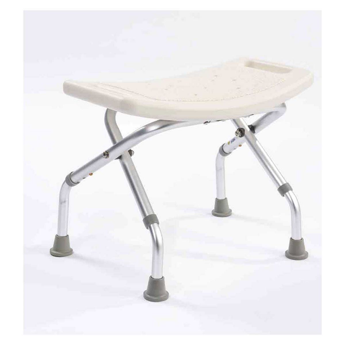 NRS Healthcare Folding Shower Stool, White General Household Boots   