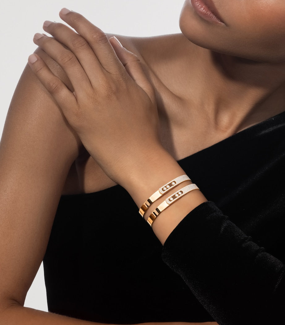 Messika diamond pavé bracelet 18kt yellow gold (British brand)
