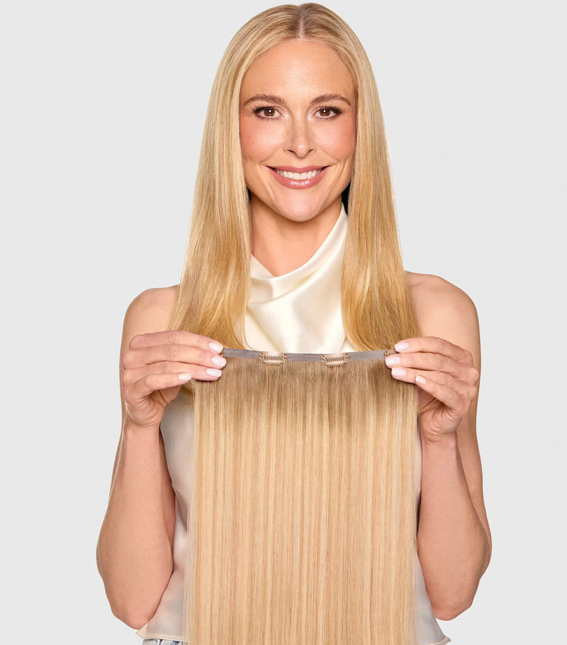 Beauty Works x Huda BARELY THERE Mix & Match Volumiser clip-in hair extensions 18 inch - British product