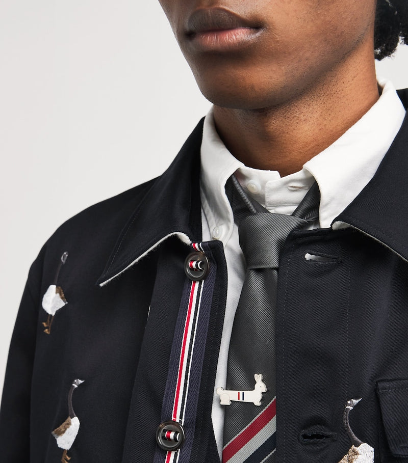 Thom Browne sterling silver rabbit tie bar - British product