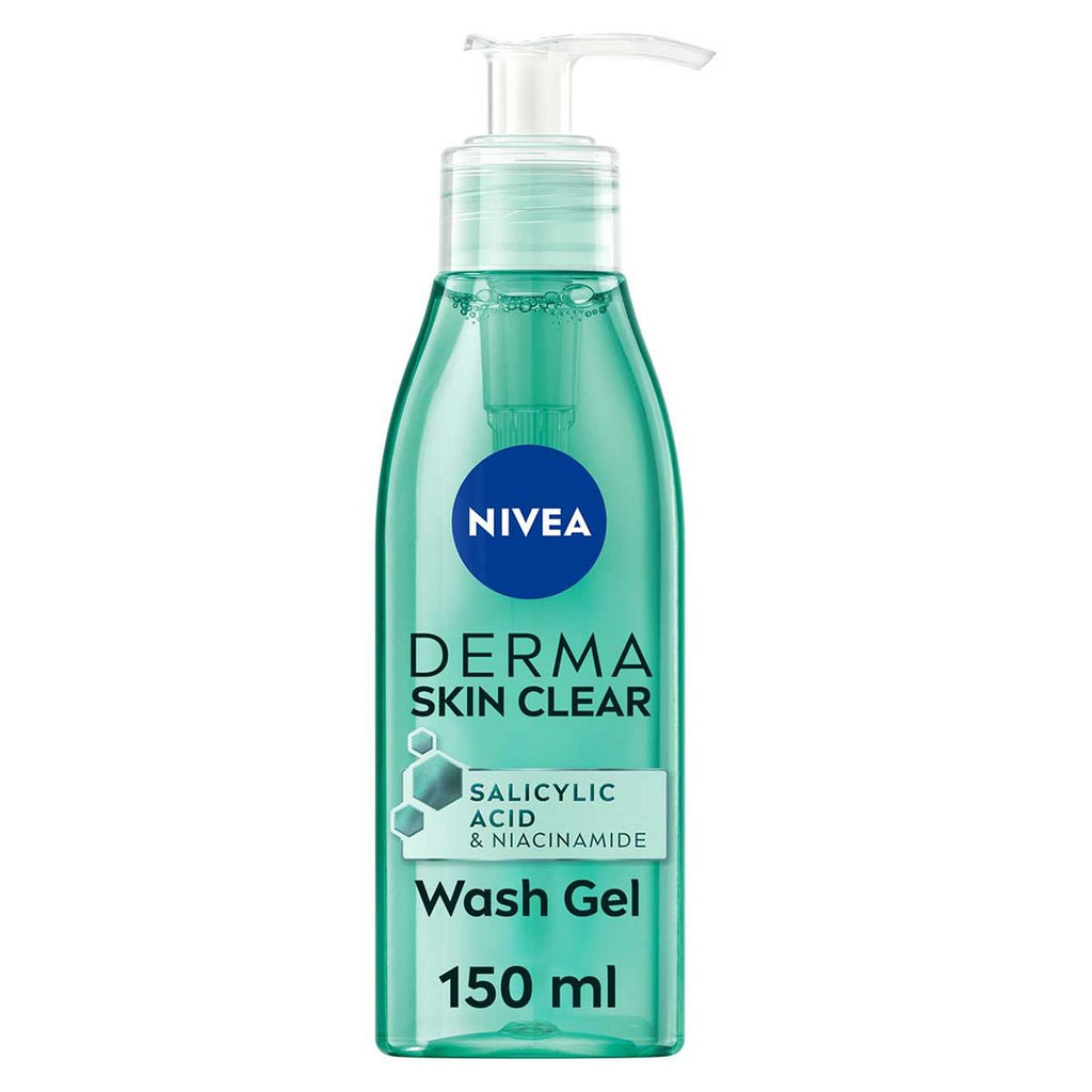 NIVEA Derma Skin Clear Face Wash Gel with Salicylic Acid, 150ml