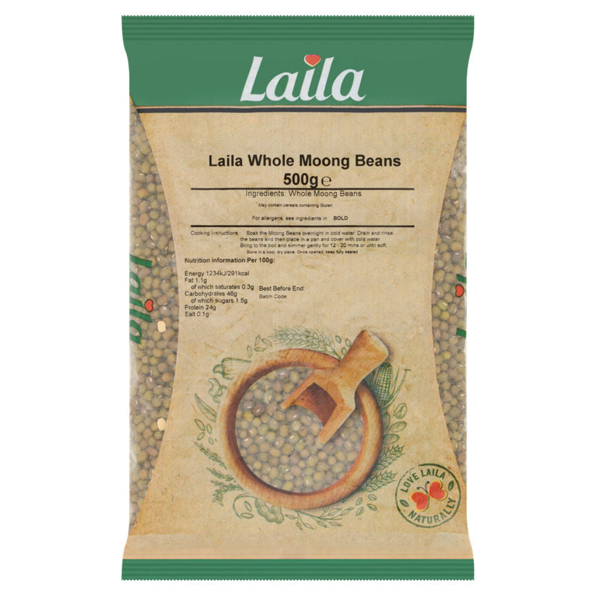 Laila Whole Moong Beans 500g