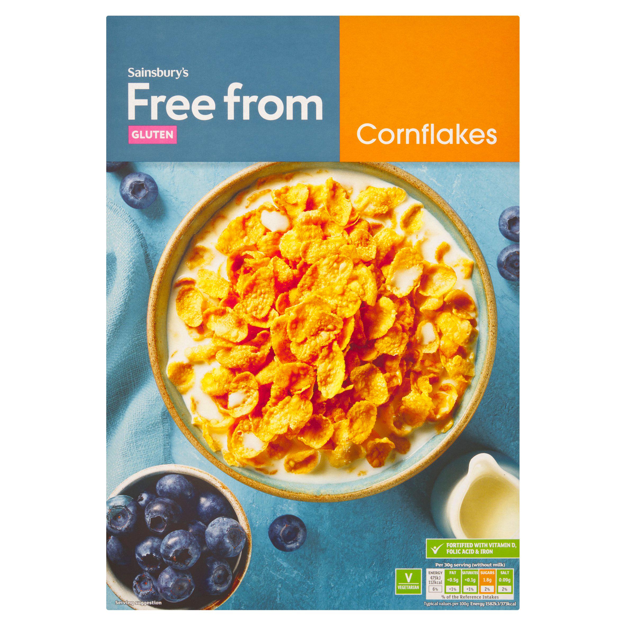 Sainsbury's Free From Cornflakes 300g cereals Sainsburys   