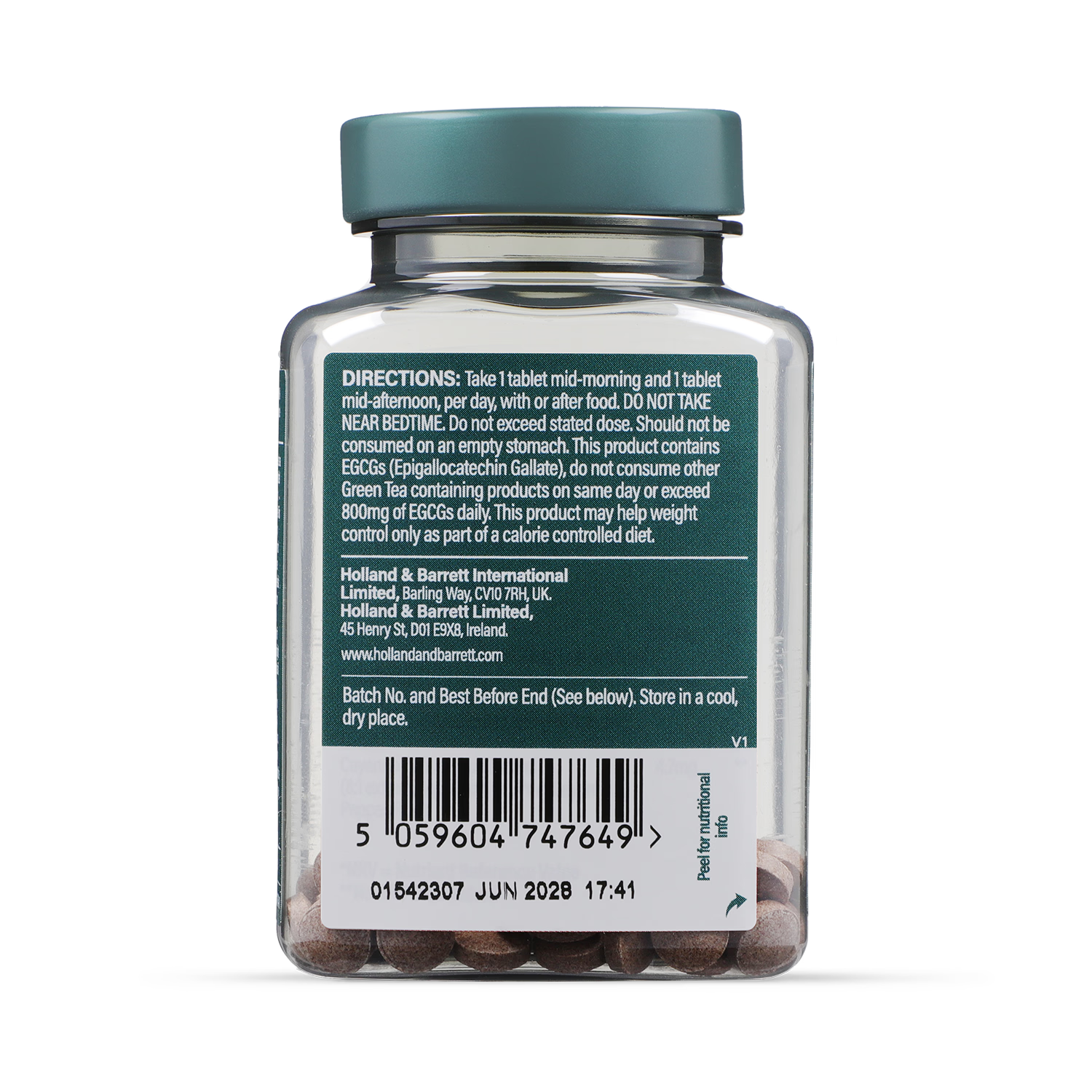 Holland & Barrett Fat Metaboliser Weight Tablets 60 Tablets, UK version