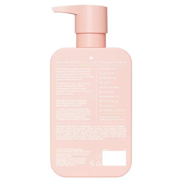 Monday Haircare Volume Shampoo 350ml, imported from the UK