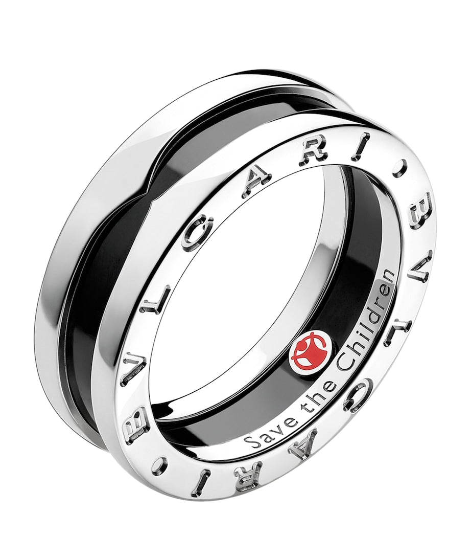 Bvlgari B.zero1 sterling silver ring (British brand)