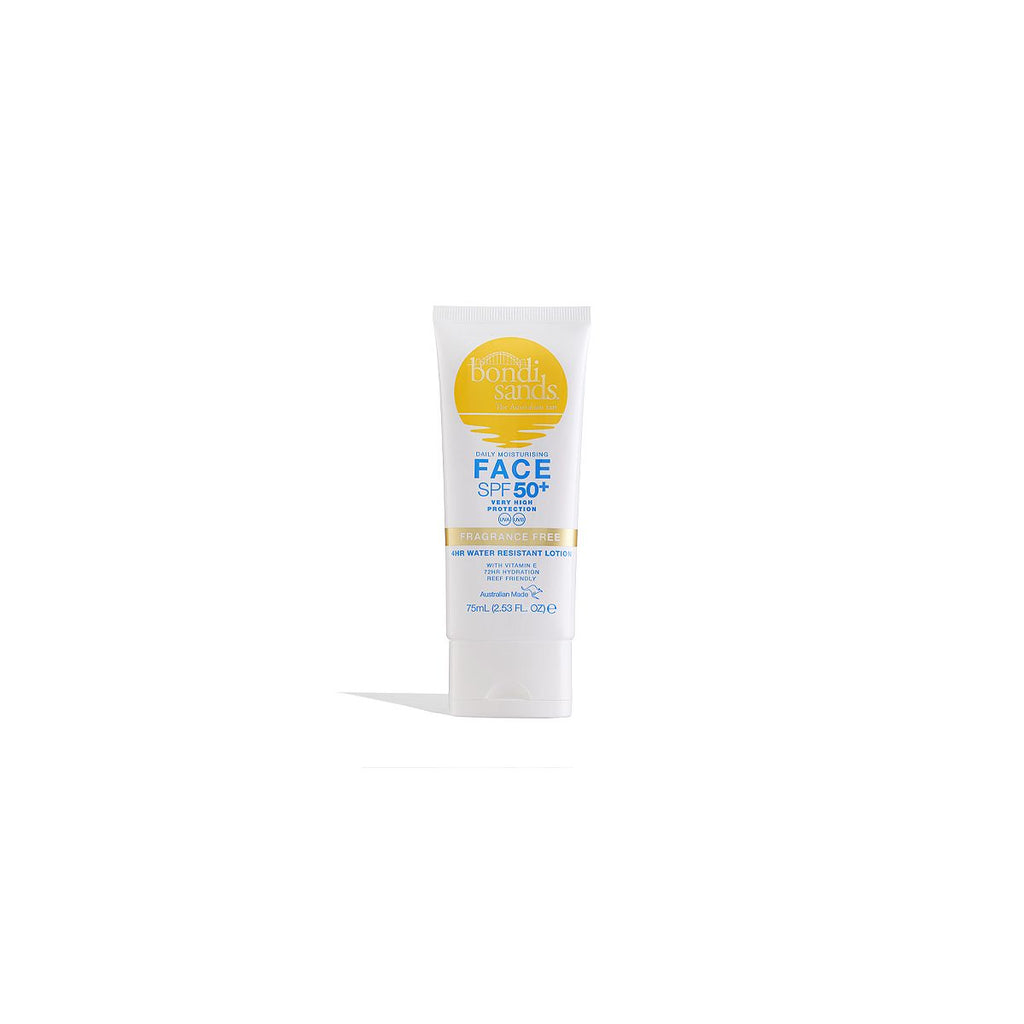 Bondi Sands Sunscreen Lotion SPF 50+ for Face - Fragrance Free 75ml