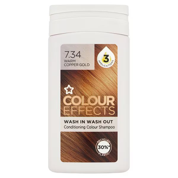 Superdrug Hair Toner Warm Copper Gold 75ml (British brand)