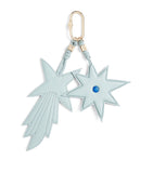 Yves Salomon lamb leather star keyring (British brand)