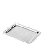 Christofle Graphik silver-plated tray 22cm x 16cm (British brand)