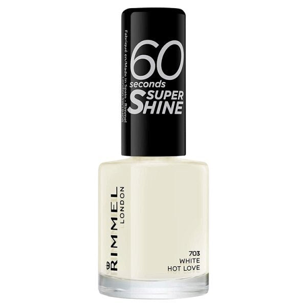 Rimmel Nail Polish 60 Second Clear 8ml GOODS Superdrug White Hot Love  