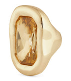 Givenchy crystal embellished sculptural ring (British brand)