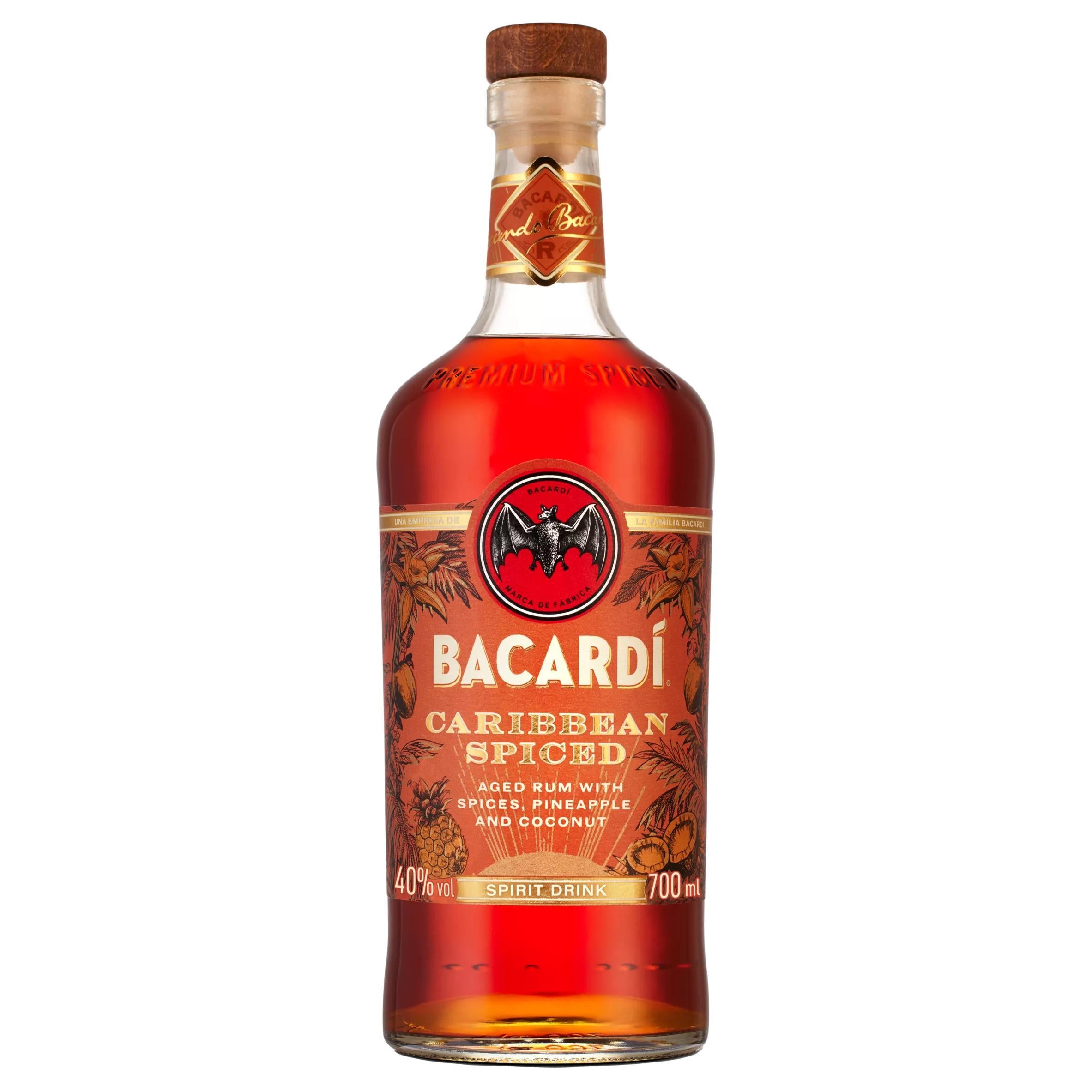 Bacardi Caribbean Spiced Premium Rum 70cl GOODS Sainsburys   