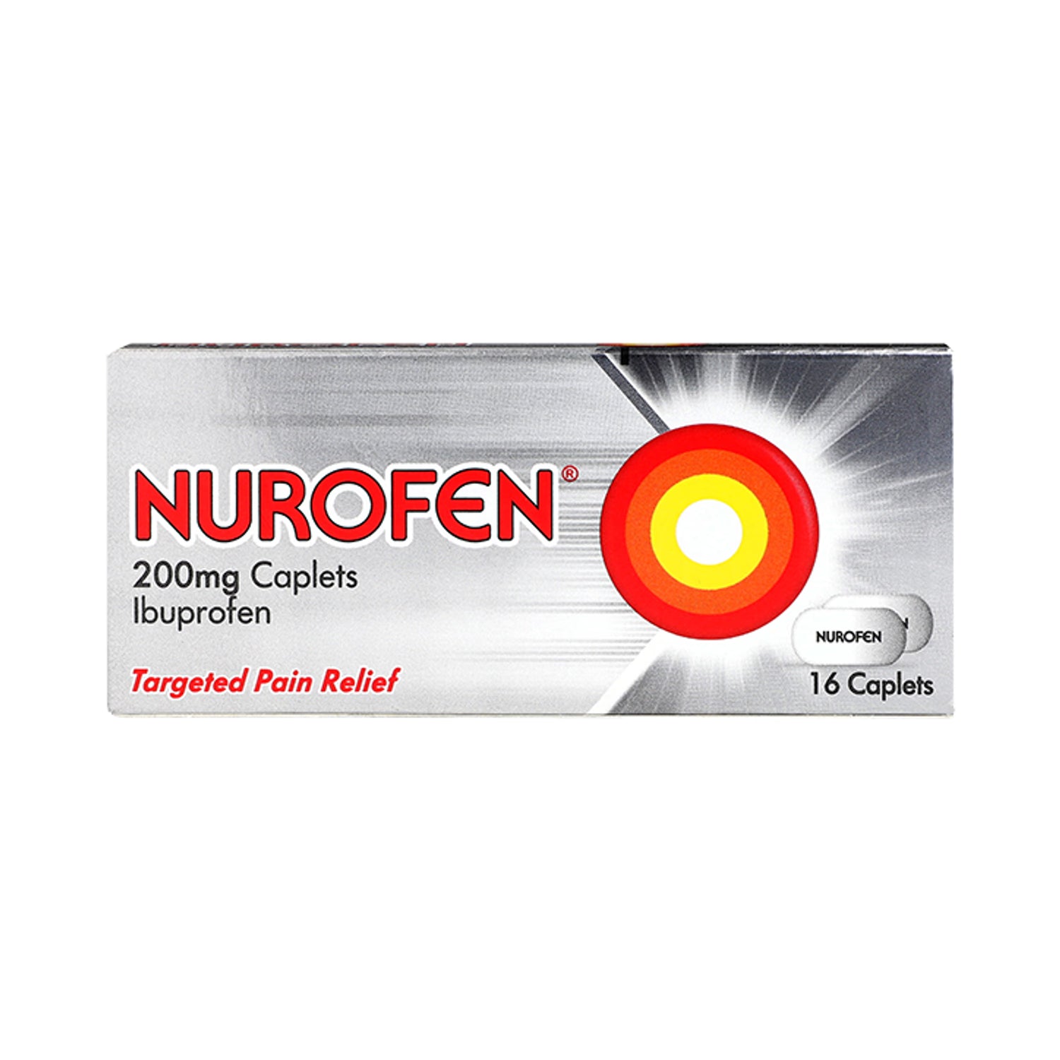 Nurofen 200mg ibuprofen caplets 16 pack, UK version