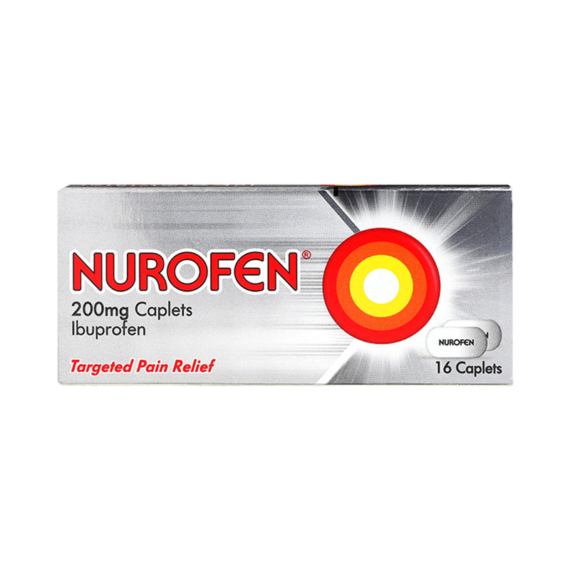 Nurofen 200mg ibuprofen caplets 16 pack, UK version