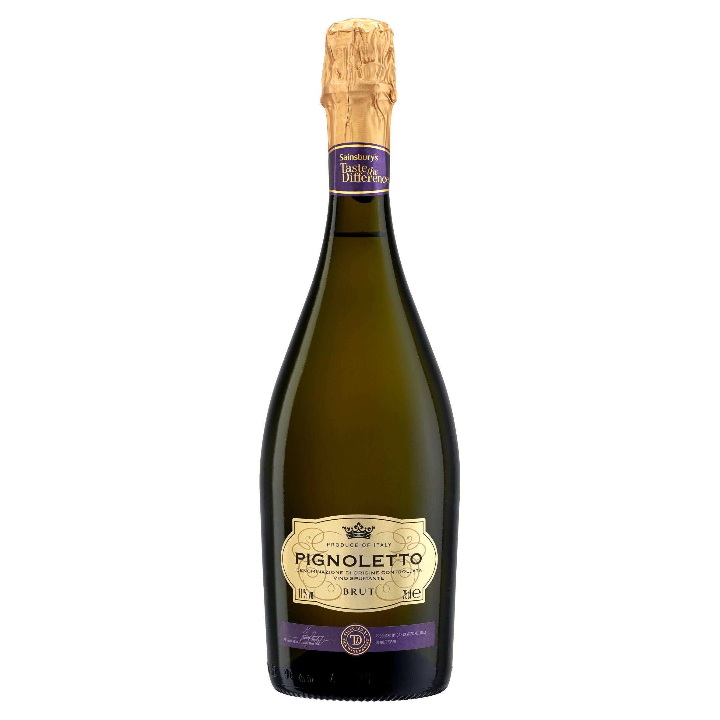 Sainsbury's Pignoletto Brut, Taste the Difference 75cl All champagne & sparkling wine Sainsburys   