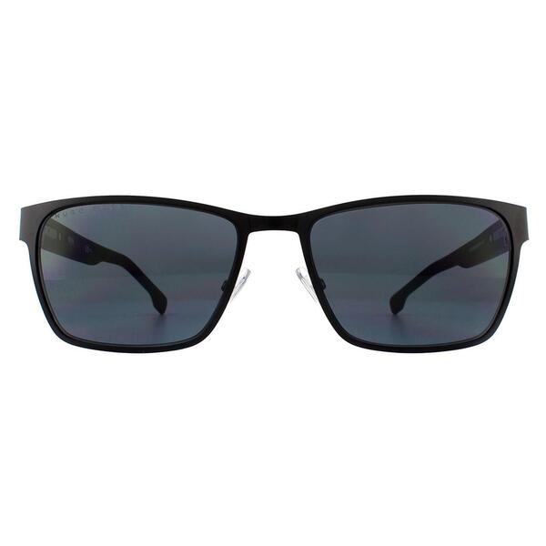 Hugo Boss men's sunglasses 1038/S black grey lenses - British product