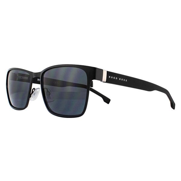 Hugo Boss men's sunglasses 1038/S black grey lenses - British product
