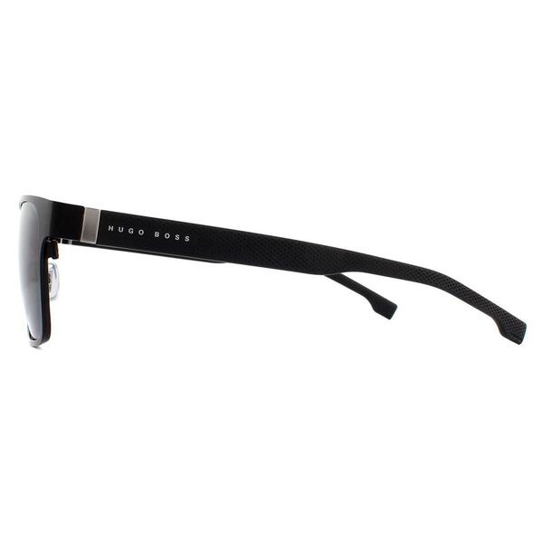 Hugo Boss men's sunglasses 1038/S black grey lenses - British product