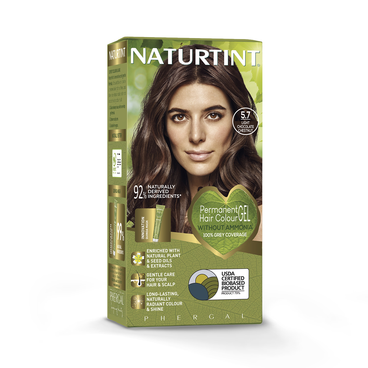 Naturtint permanent hair colour Light Chocolate Chestnut - British product