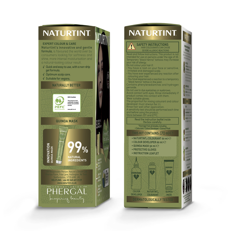 Naturtint permanent hair colour Light Chocolate Chestnut - British product